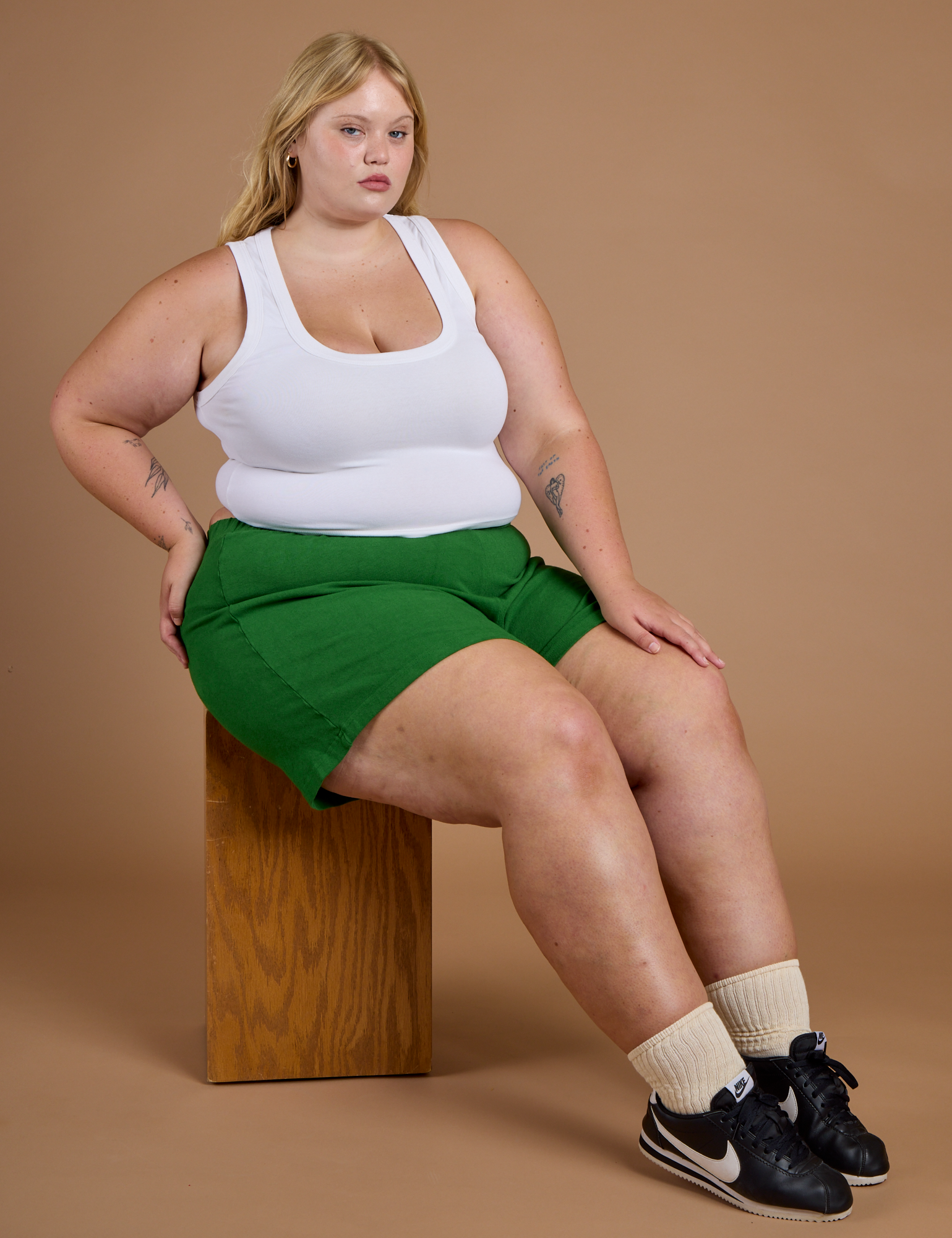 TRY-A-STYLE - Athletic Shorts - Forest Green *FINAL SALE*