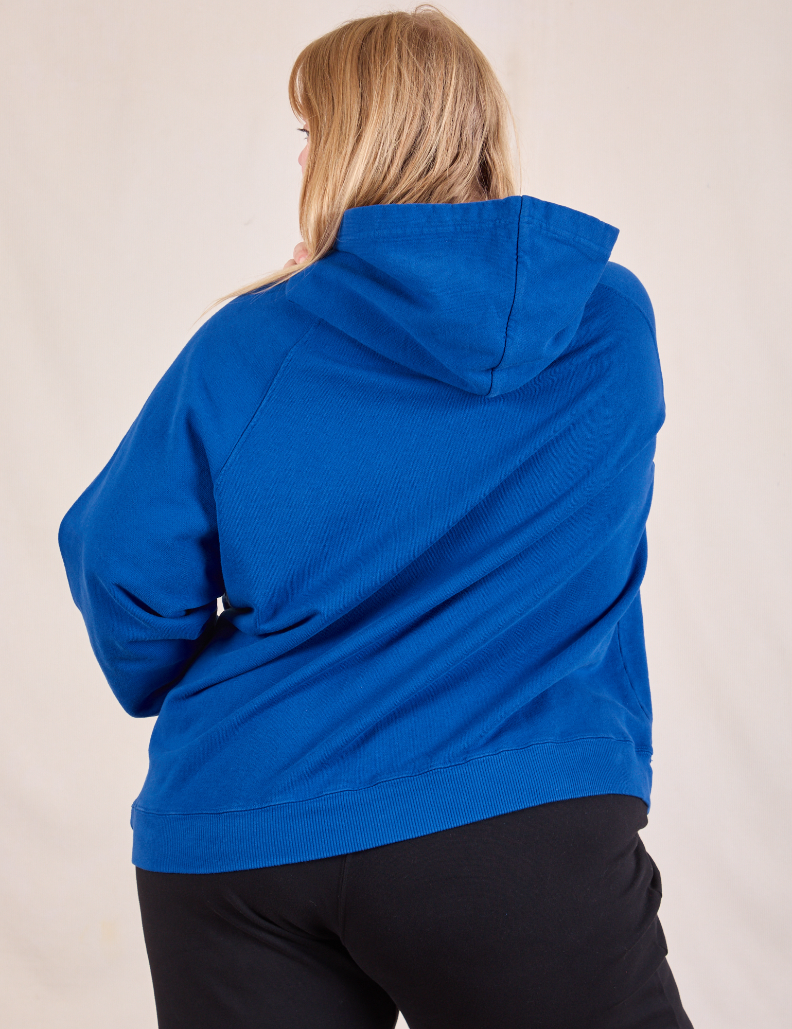 Oversized Hoodie in Royal Blue back view on Juliet