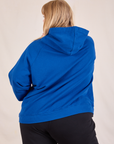 Oversized Hoodie in Royal Blue back view on Juliet