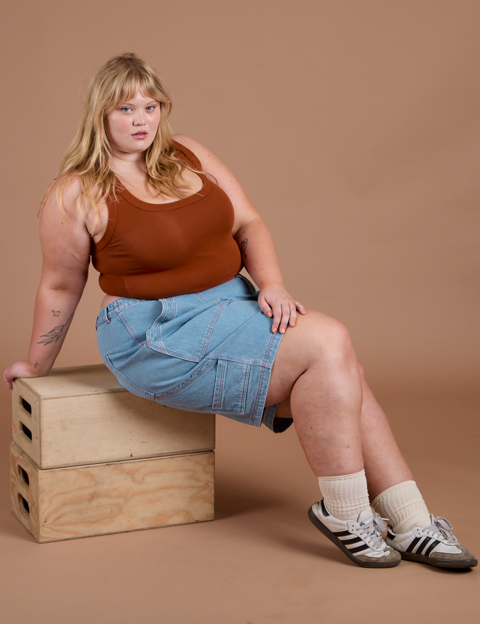 Carpenter Shorts - Light Wash