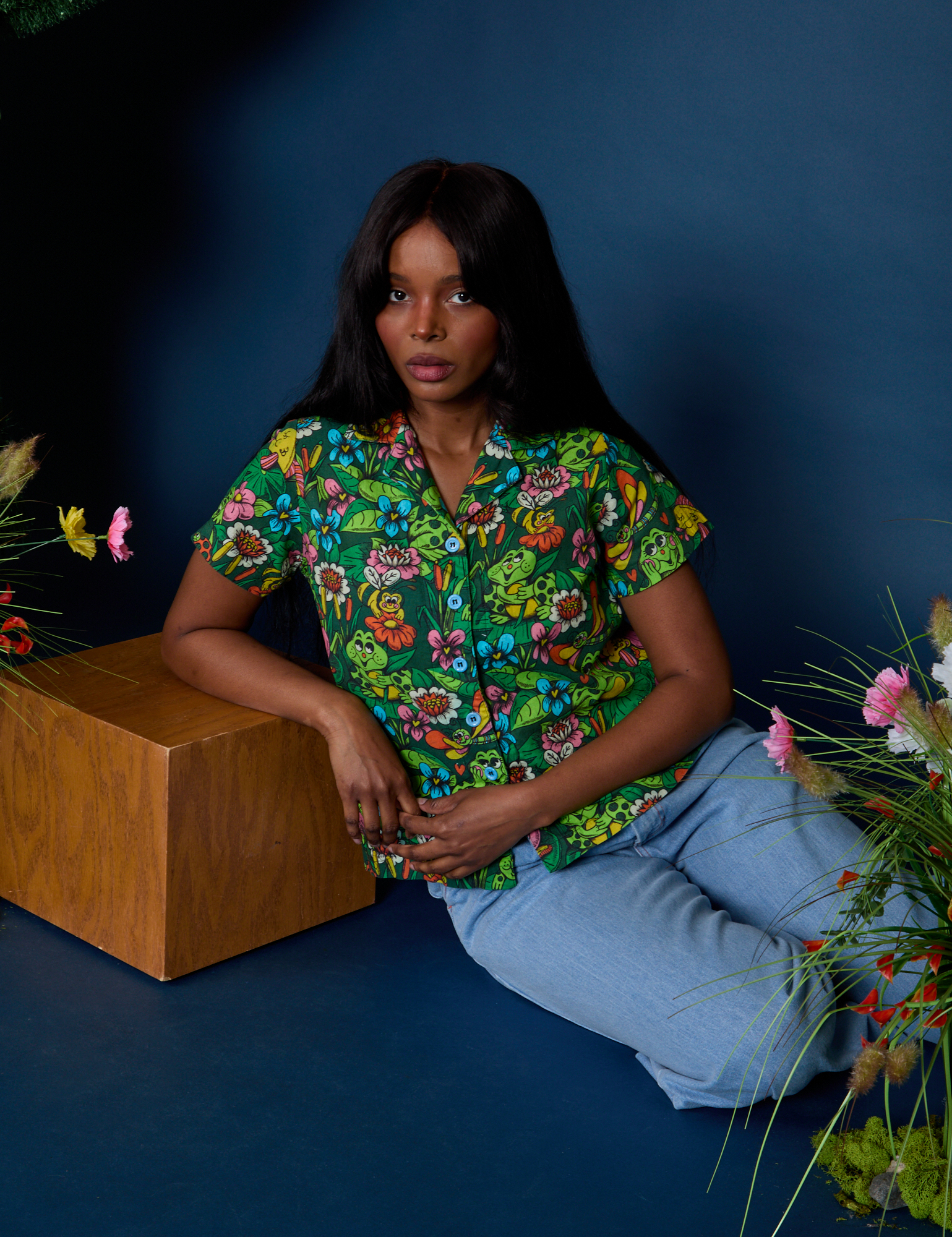 Pond Party Pantry Button-Up