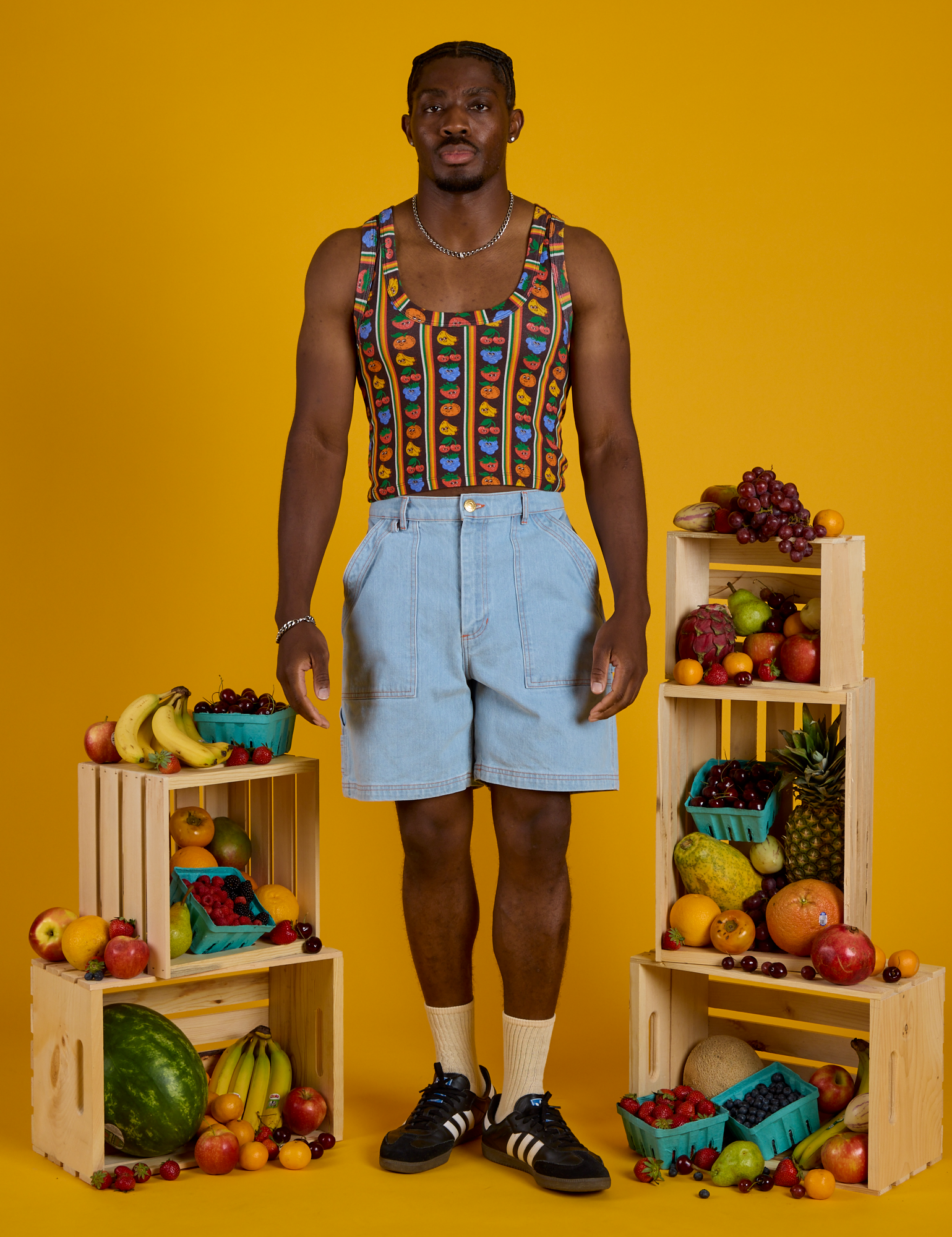 Cropped Tank - Fruit Fantasy