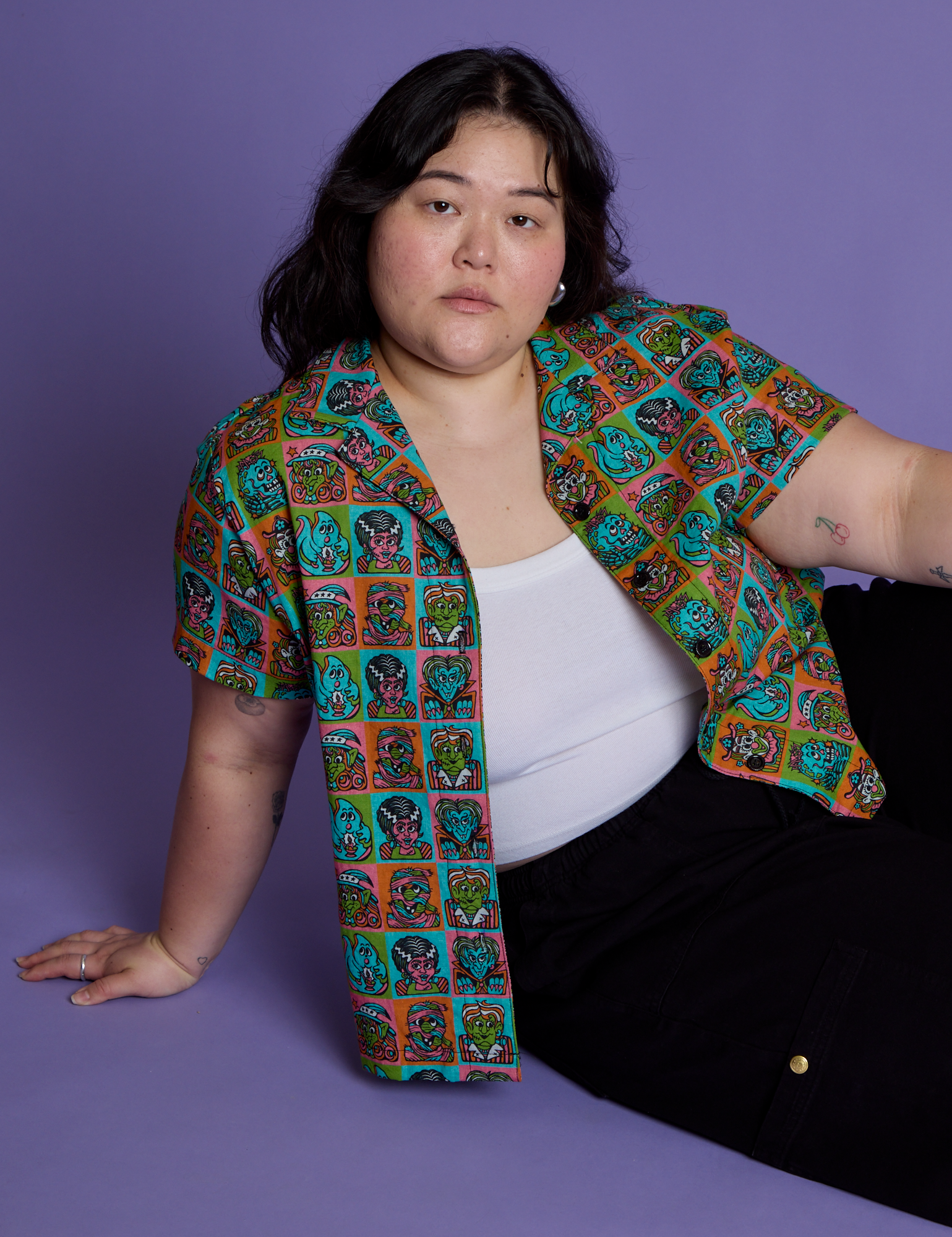 *PRE-ORDER* Halloween Icons Pantry Button-Up