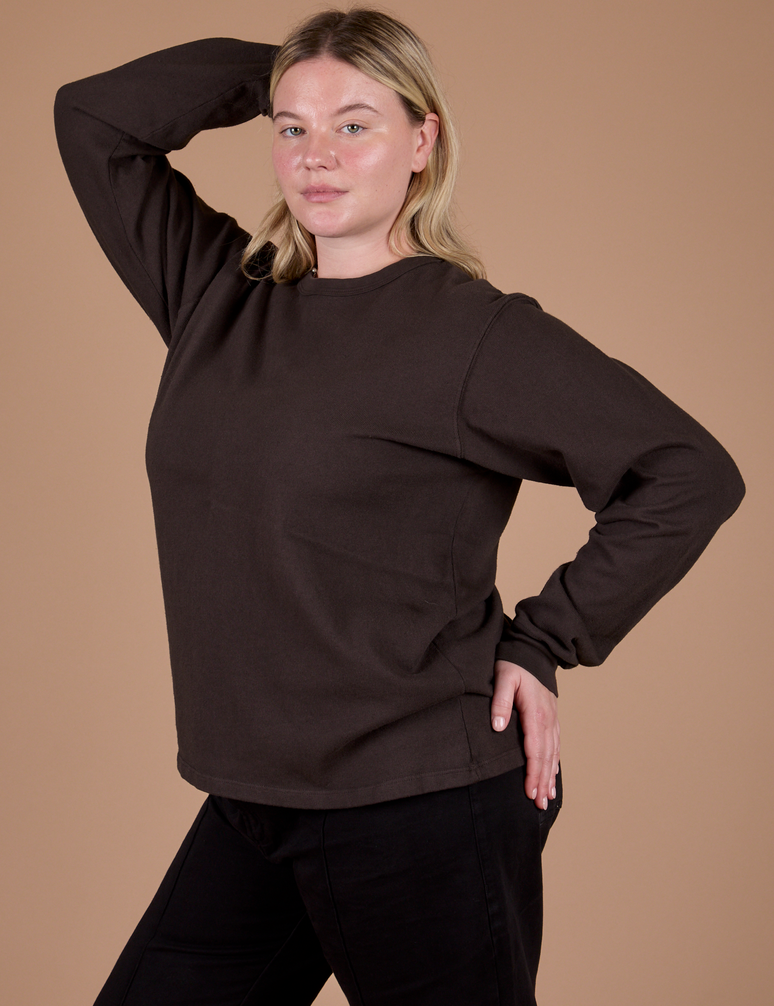 Long Sleeve Burly Tee - Espresso Brown