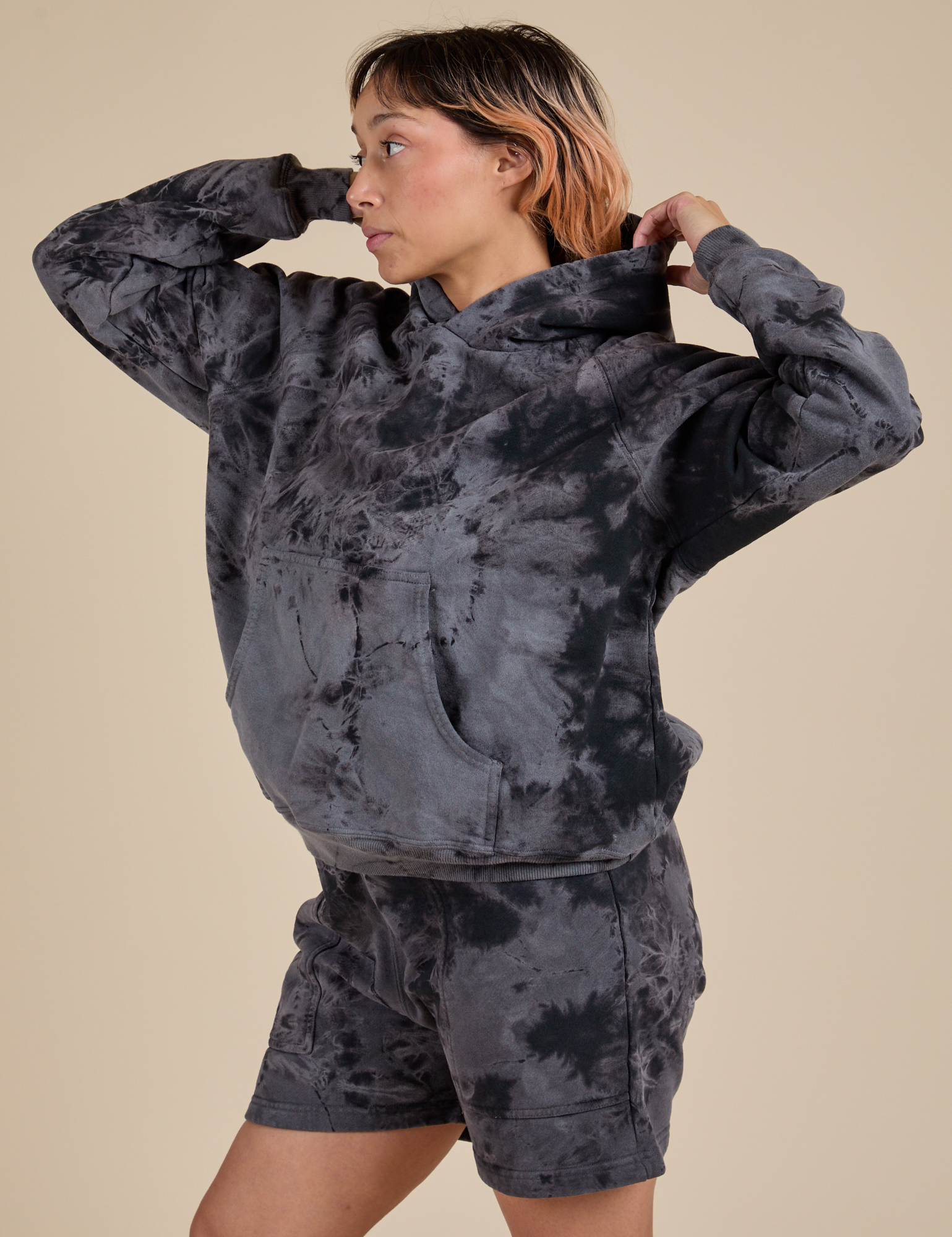 Heavyweight Oversized Hoodie - Black Magic Waters