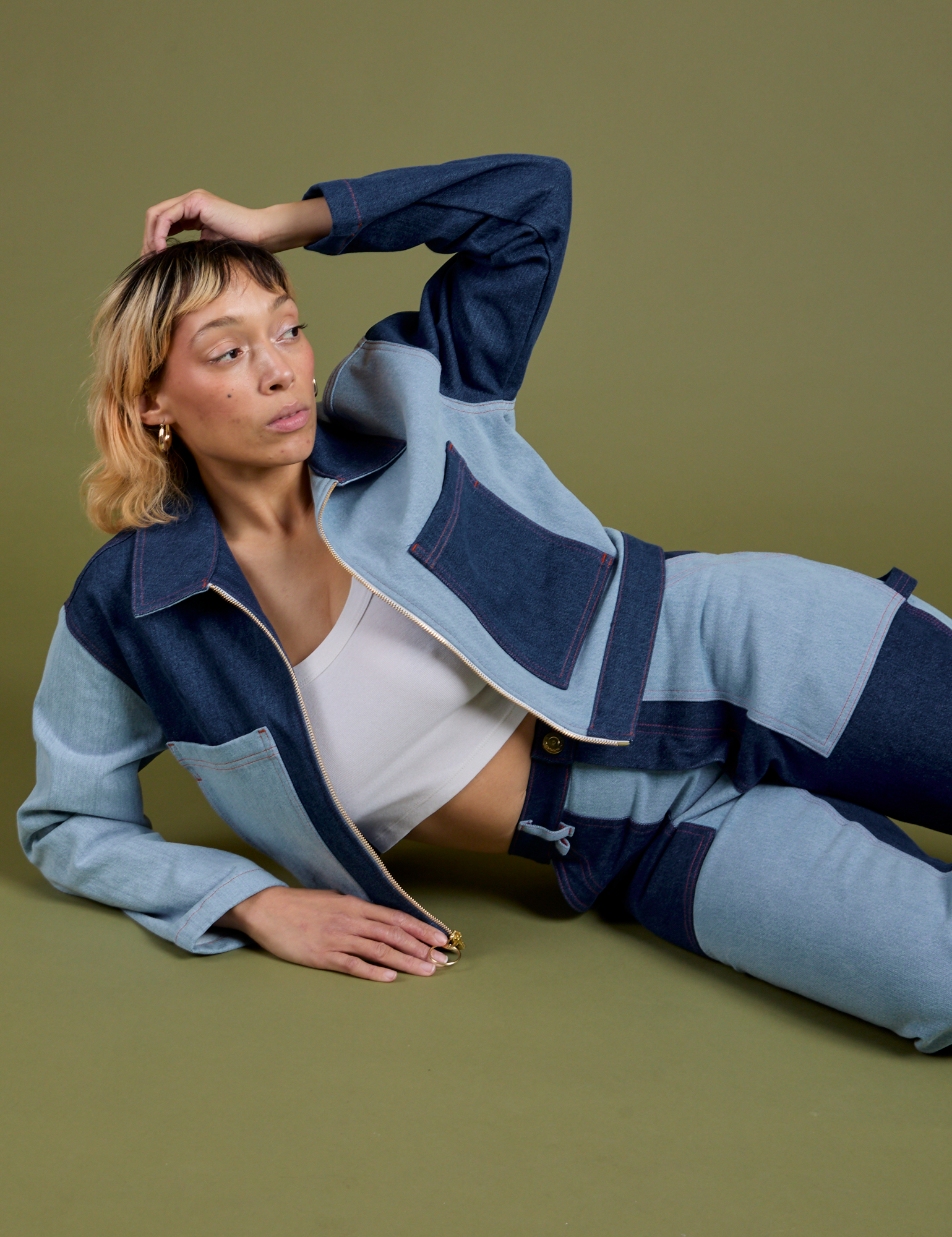 Mechanic Jacket - Mismatched Denim