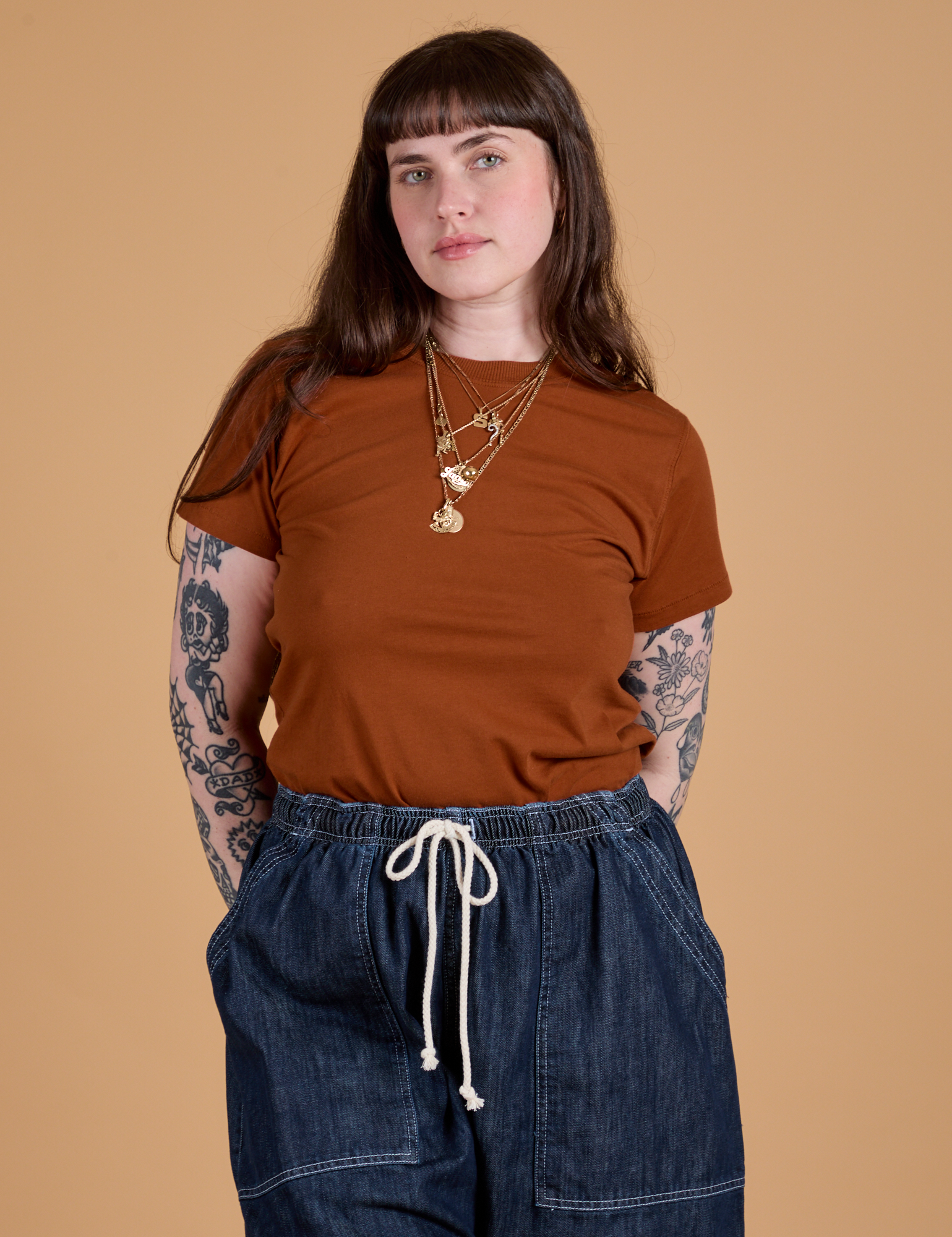 The Organic Vintage Tee - Burnt Terracotta – BIG BUD PRESS