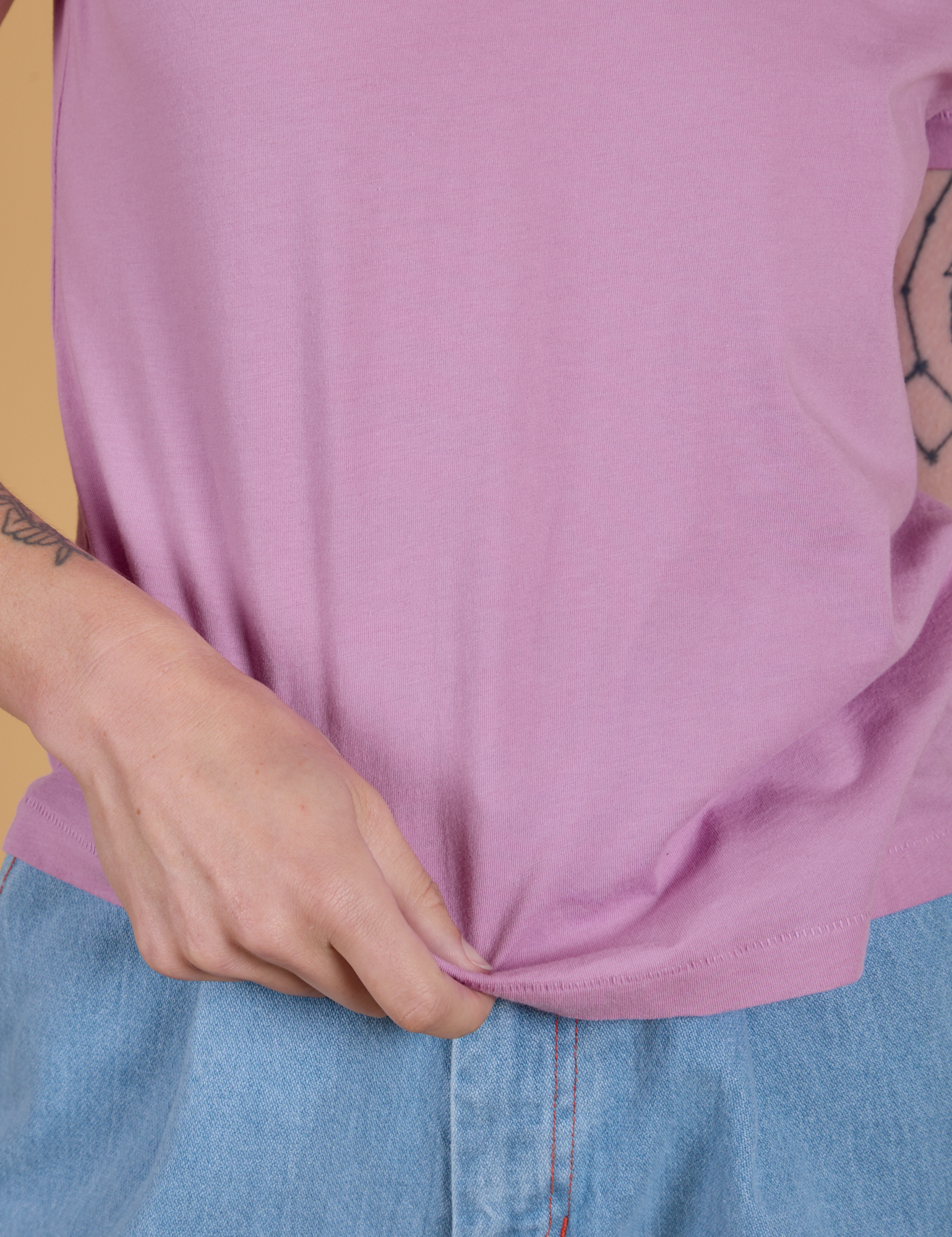 The Organic Vintage Tee - Lilac Purple