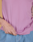 The Organic Vintage Tee - Lilac Purple