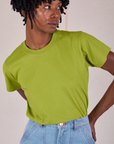 Organic Vintage Tee in Gross Green on Cheyann