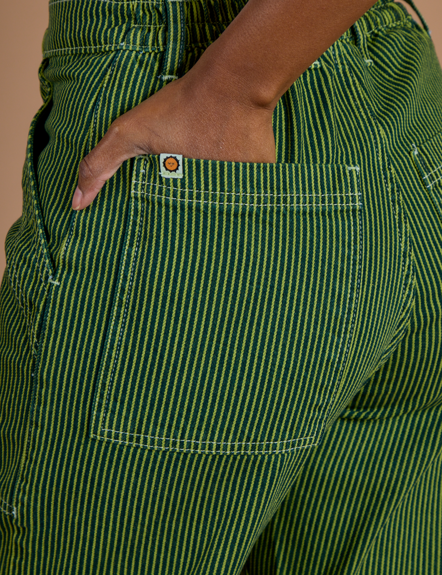 Railroad Denim Work Pants - Gross Green Overdye