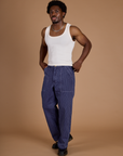 Railroad Denim Work Pants - Faded Grape Overdye