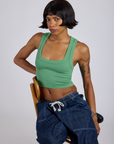 Tank Top in Seafoam Green worn by Kira