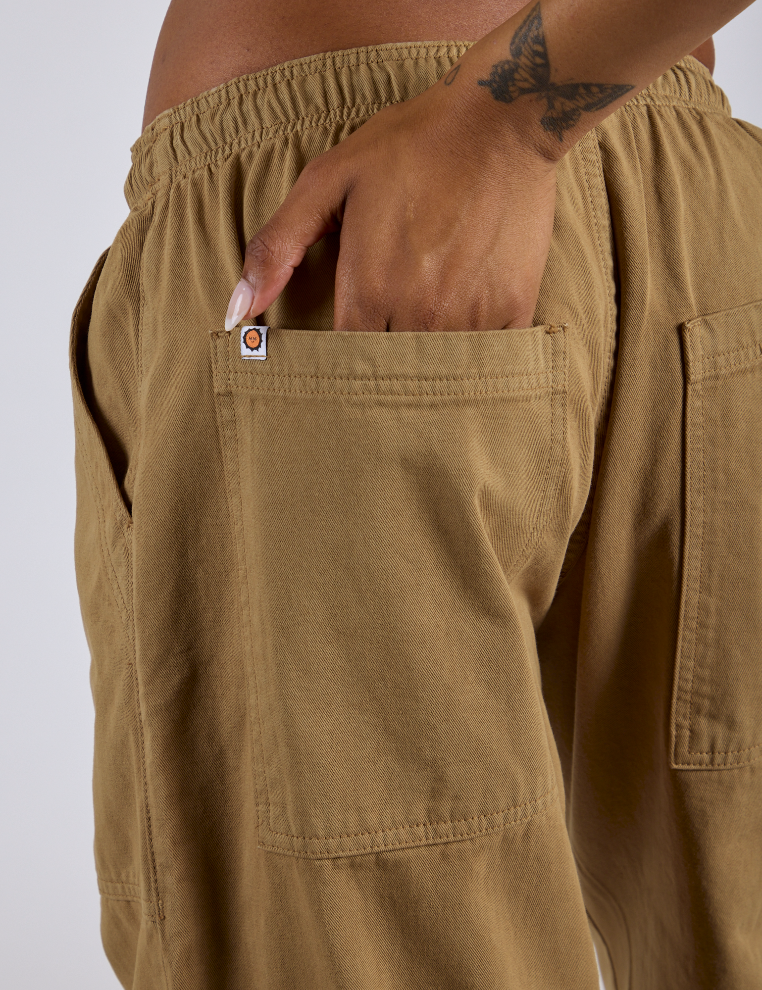 Drop Pocket Cargo Pants - Desert Brown