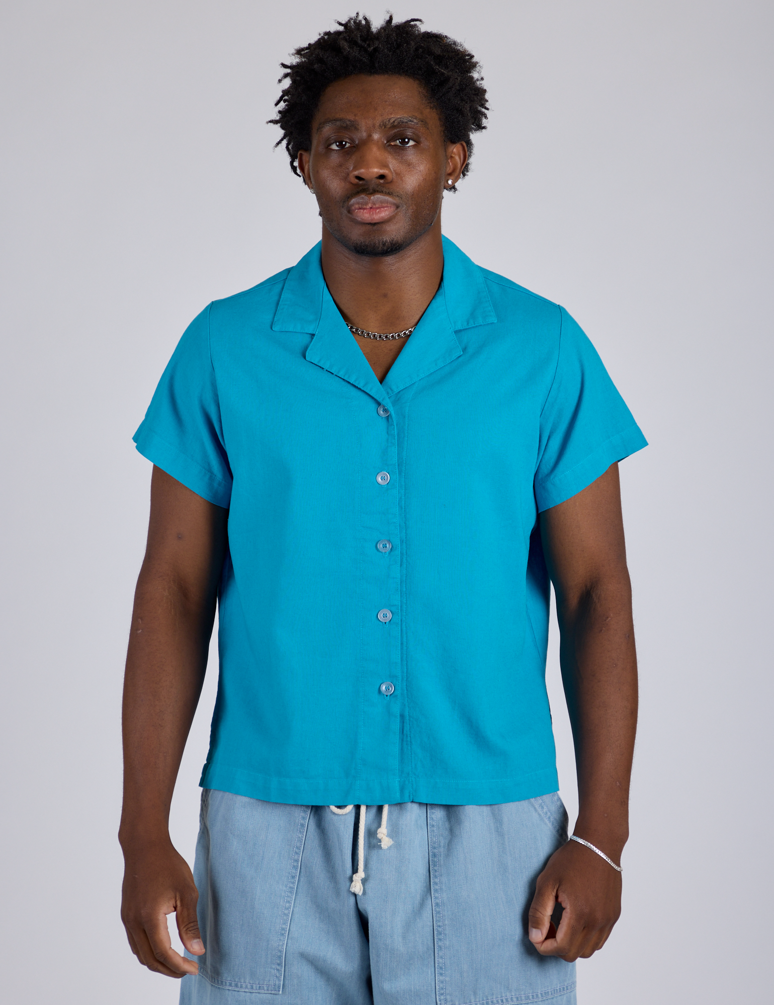 Pantry Button-Up - Hawaiian Blue