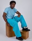 Drop Pocket Cargo Pants - Hawaiian Blue