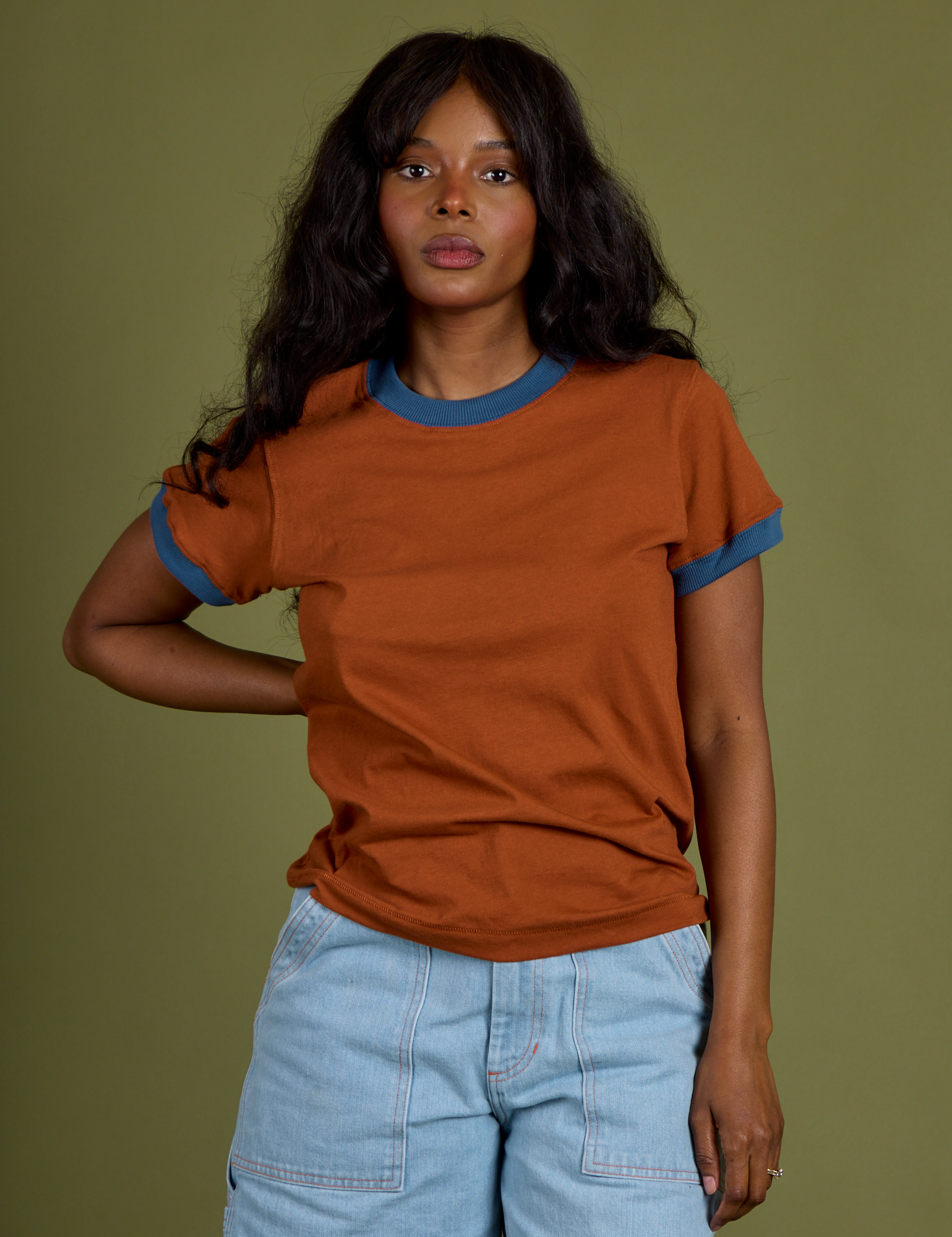 Vintage Ringer Tee - Burnt Terracotta