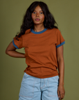 Vintage Ringer Tee - Burnt Terracotta