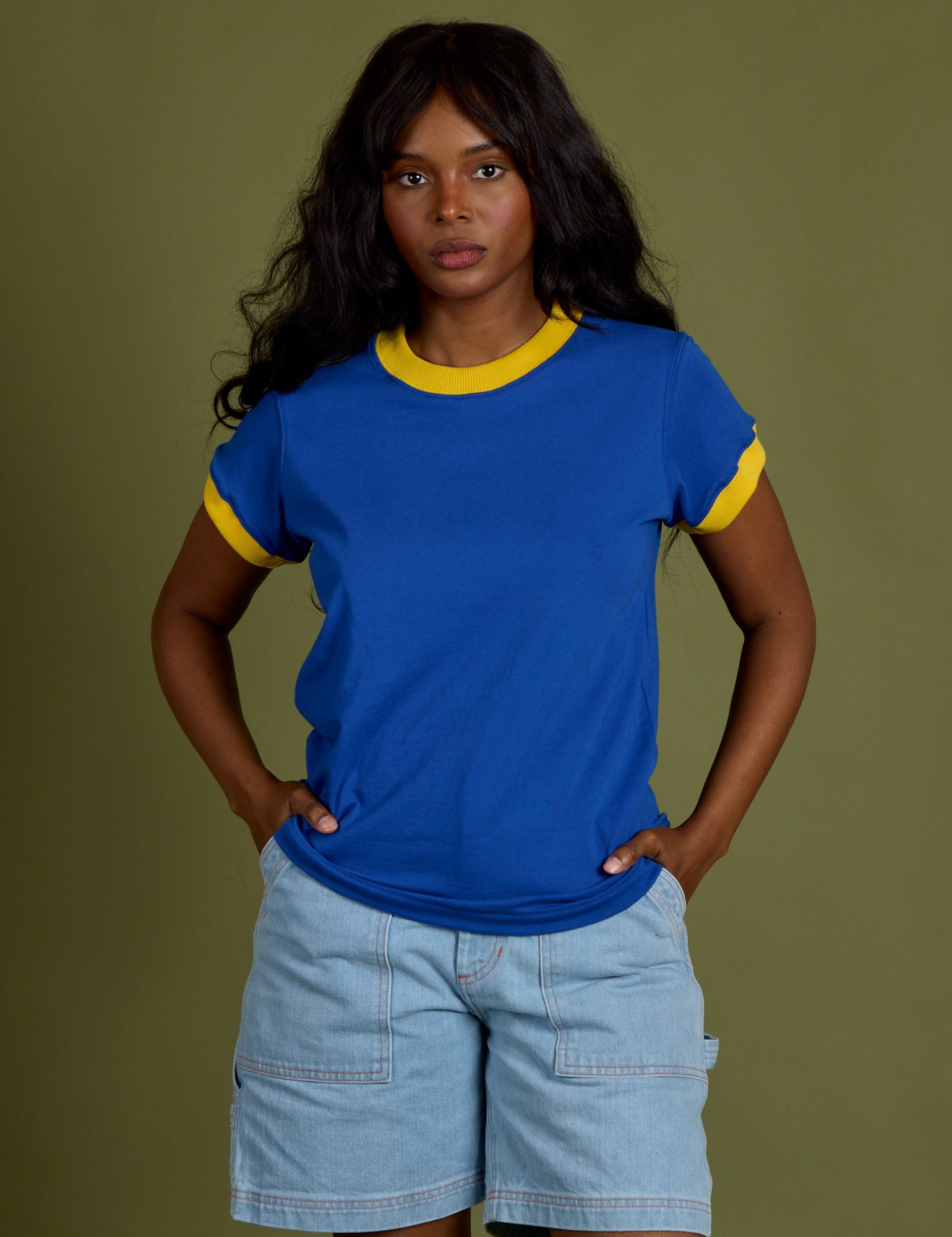 Vintage Ringer Tee - Royal Blue