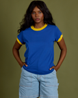 Vintage Ringer Tee - Royal Blue
