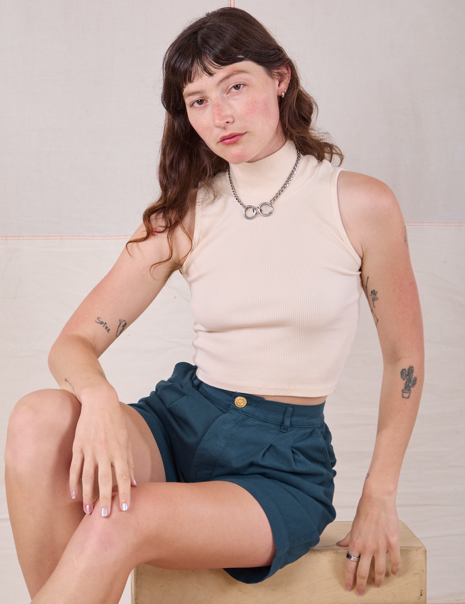 Trouser Shorts - Lagoon