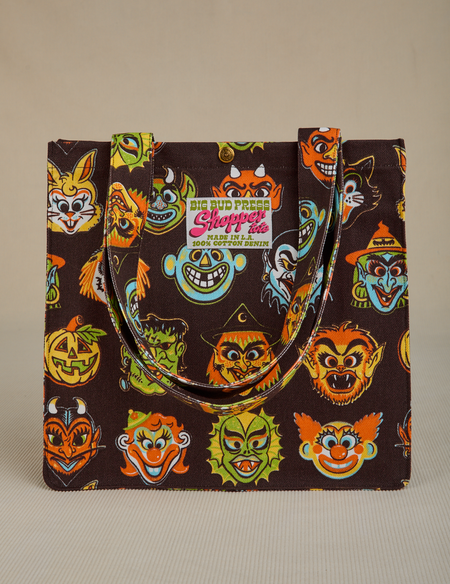Halloween Masks Shopper Tote