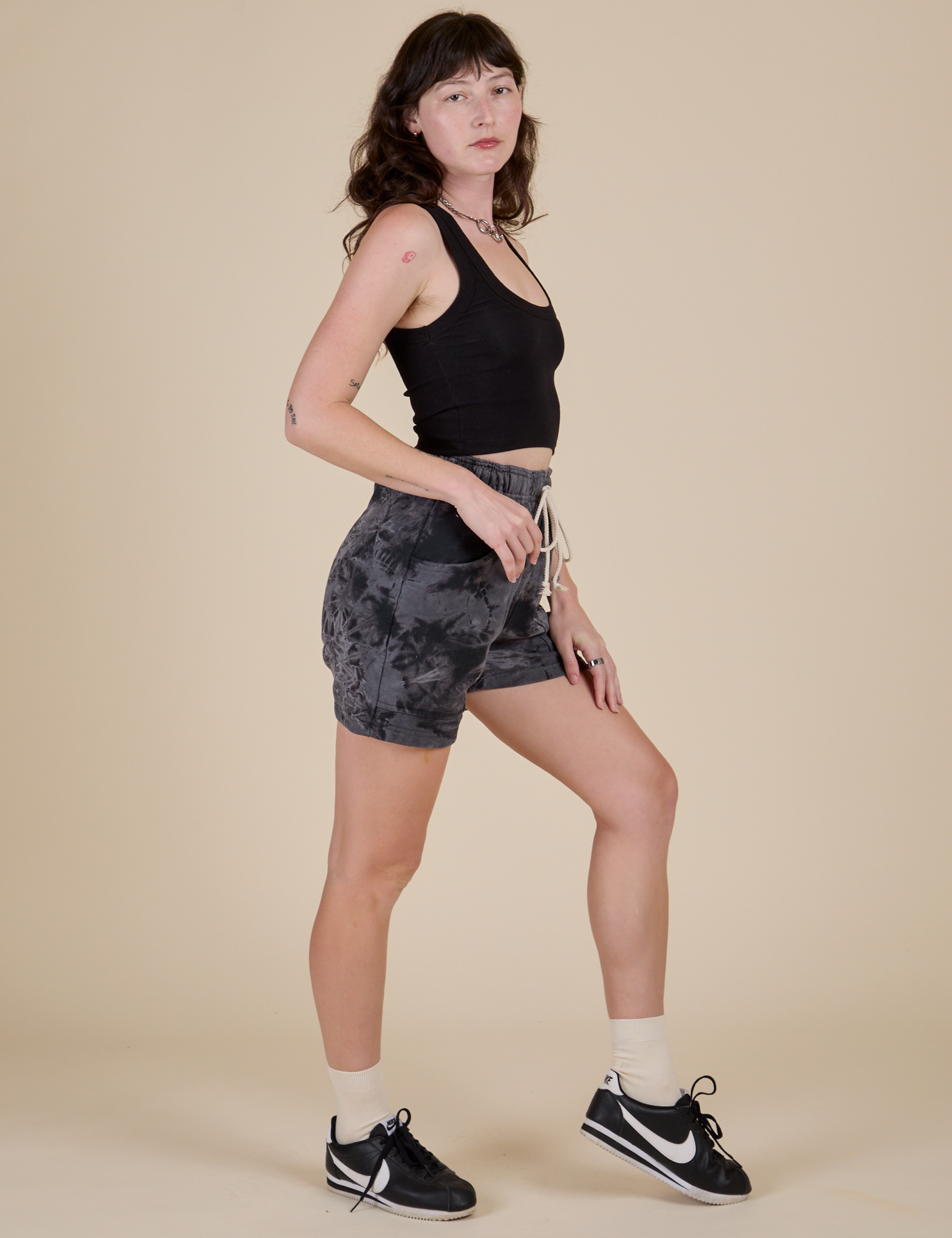 Heavyweight Sweat Shorts - Black Magic Waters