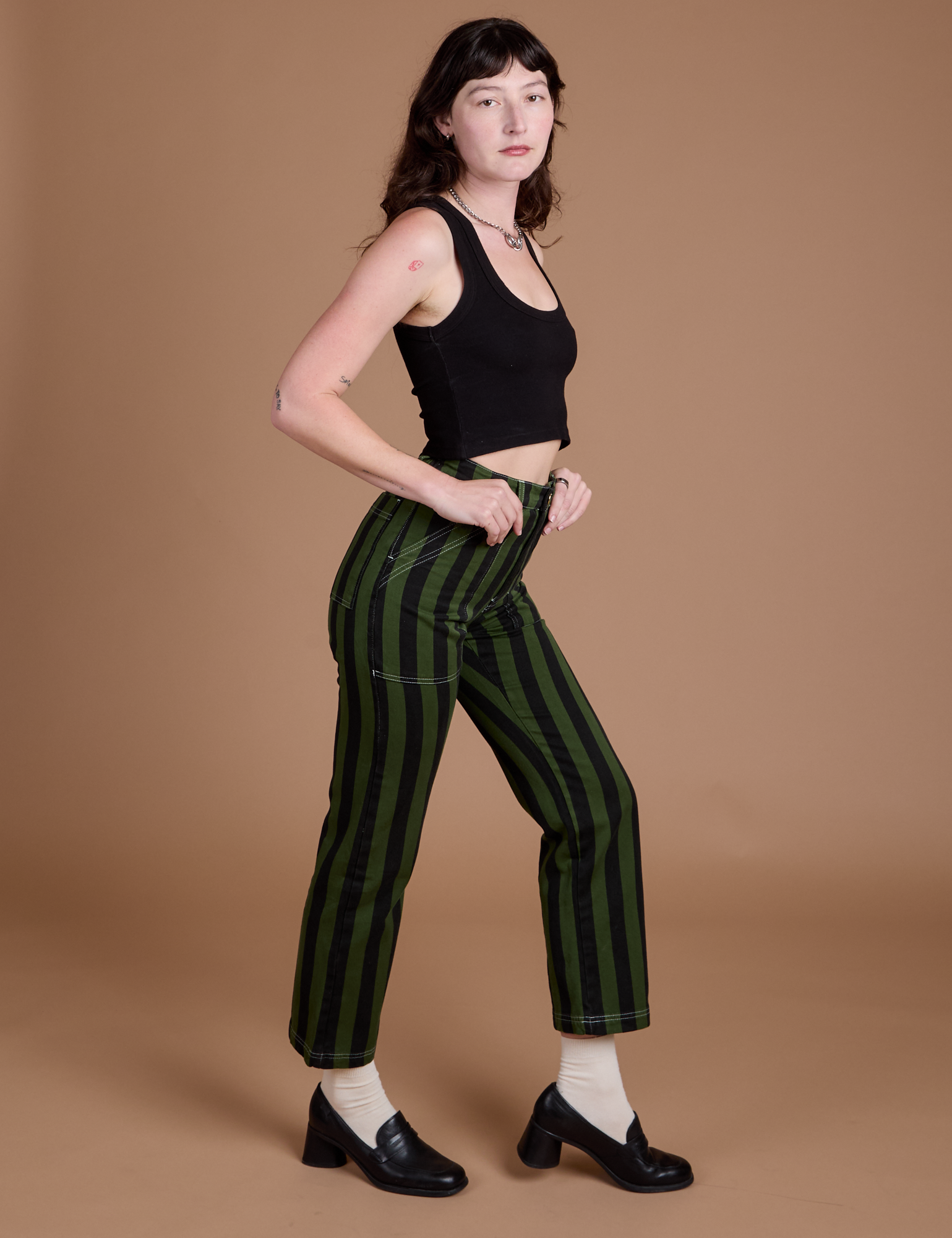 パンツ Stripe skert pant approved by siva JourneymanHickoryPant-Front.