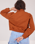 Ricky Jacket in Burnt Terracotta back view on Tiara