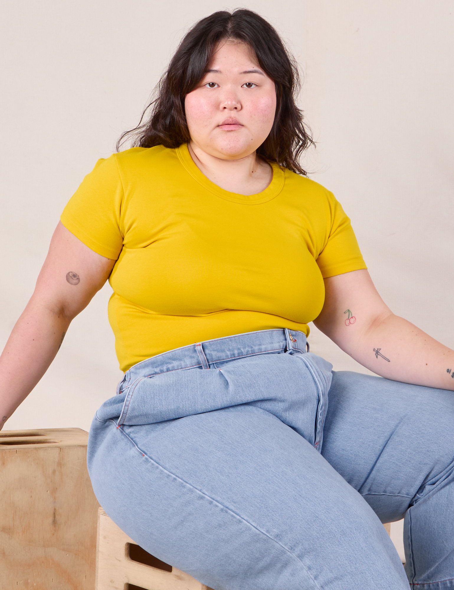 Baby Tee - Golden Yellow – BIG BUD PRESS Baby Tee - Golden Yellow – BIG BUD PRESS