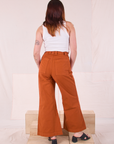 Bell Bottoms in Burnt Terracotta back view on Betty