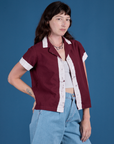 Painted Pantry Button-Up - Red Wine