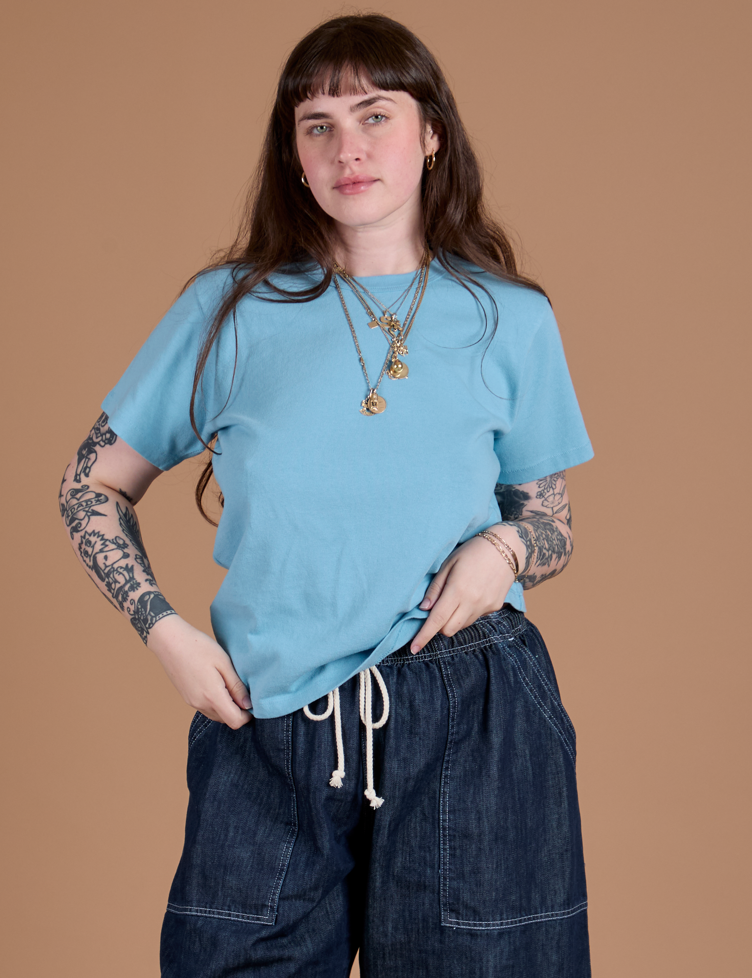 Burly Tee - Baby Blue