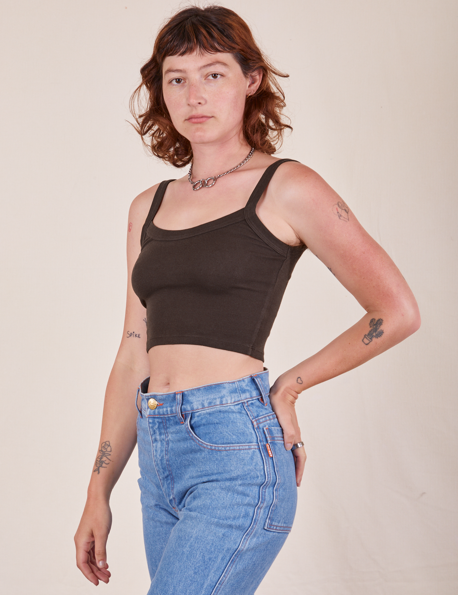 Cropped Cami - Espresso Brown – BIG BUD PRESS