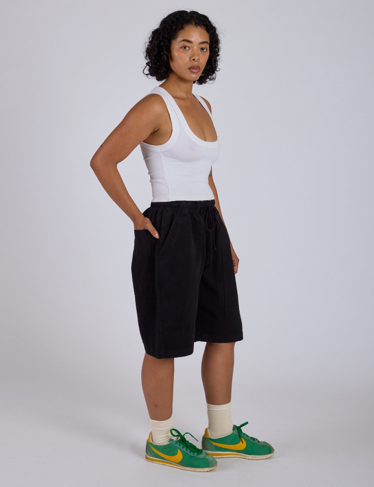 Drawstring Shorts - Basic Black