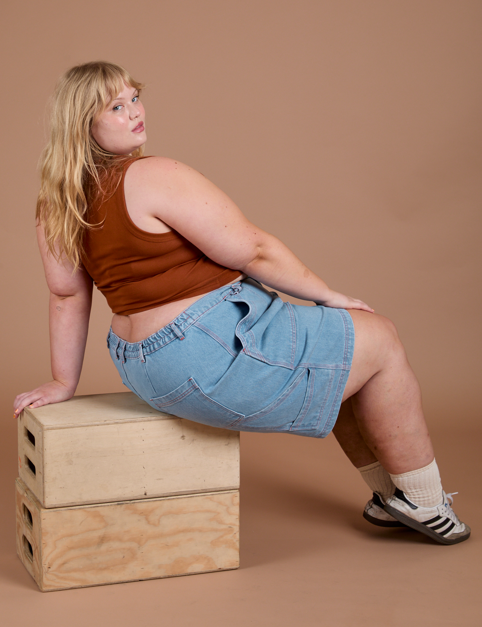 Carpenter Shorts - Light Wash