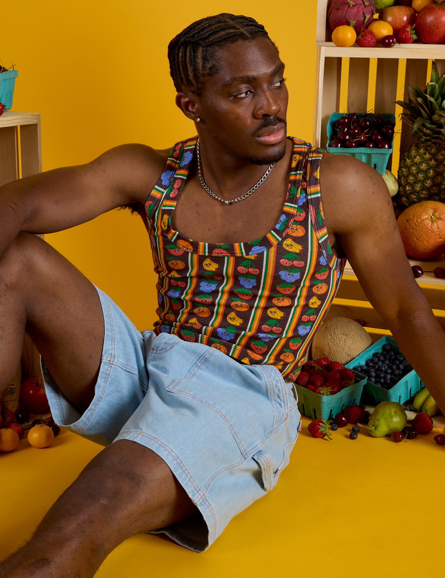Cropped Tank - Fruit Fantasy