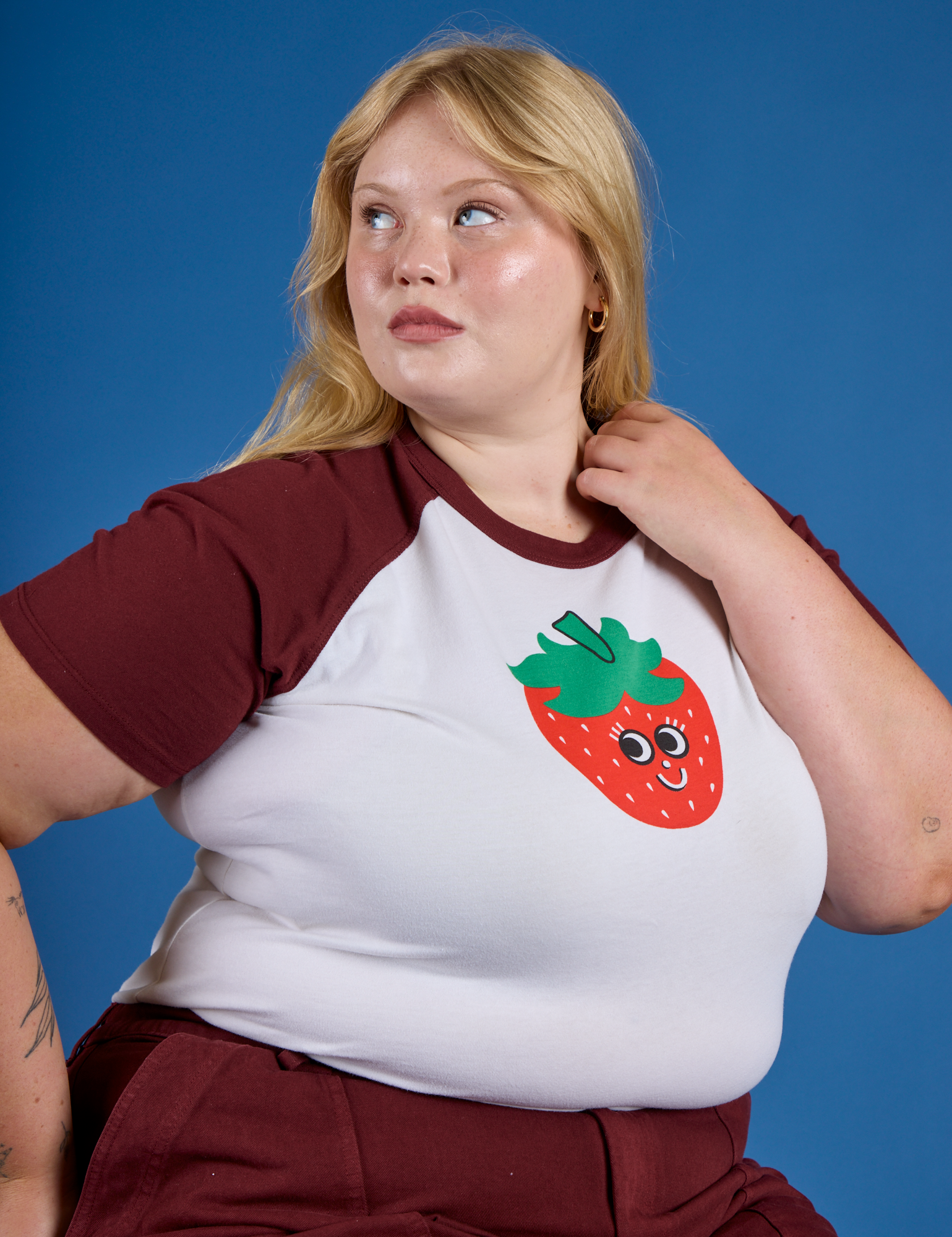 Produce Raglan Tee - Strawberry