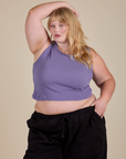 Muscle Tee in Faded Grape on Juliet