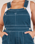 Original Overalls in Lagoon front close up on Tiara