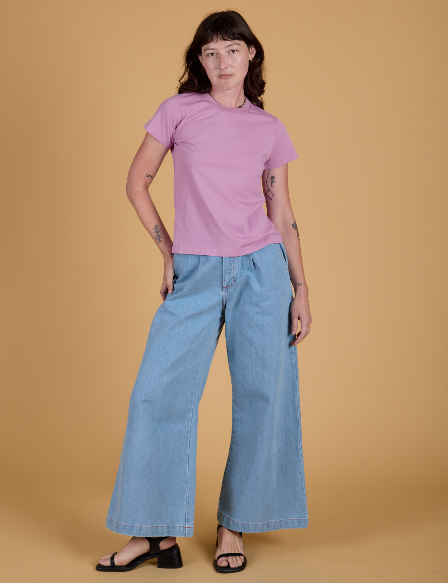 The Organic Vintage Tee - Lilac Purple
