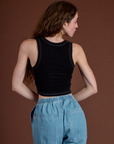 Icon Cropped Tank - Black Star