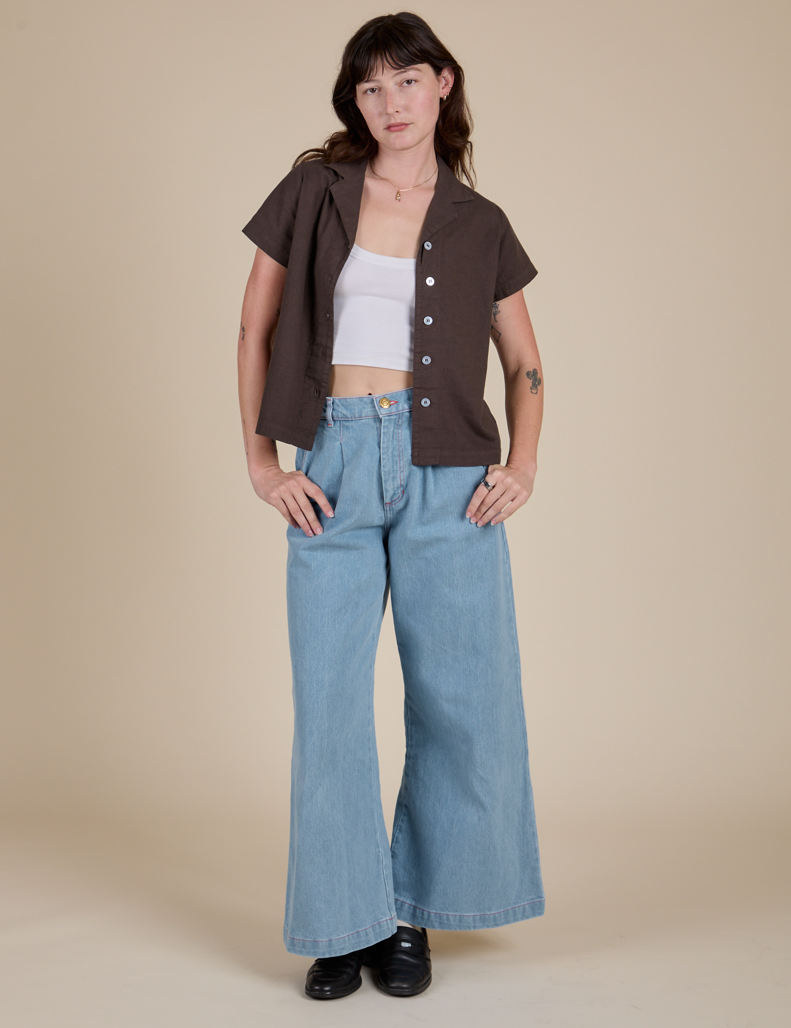 Pantry Button-Up - Espresso Brown