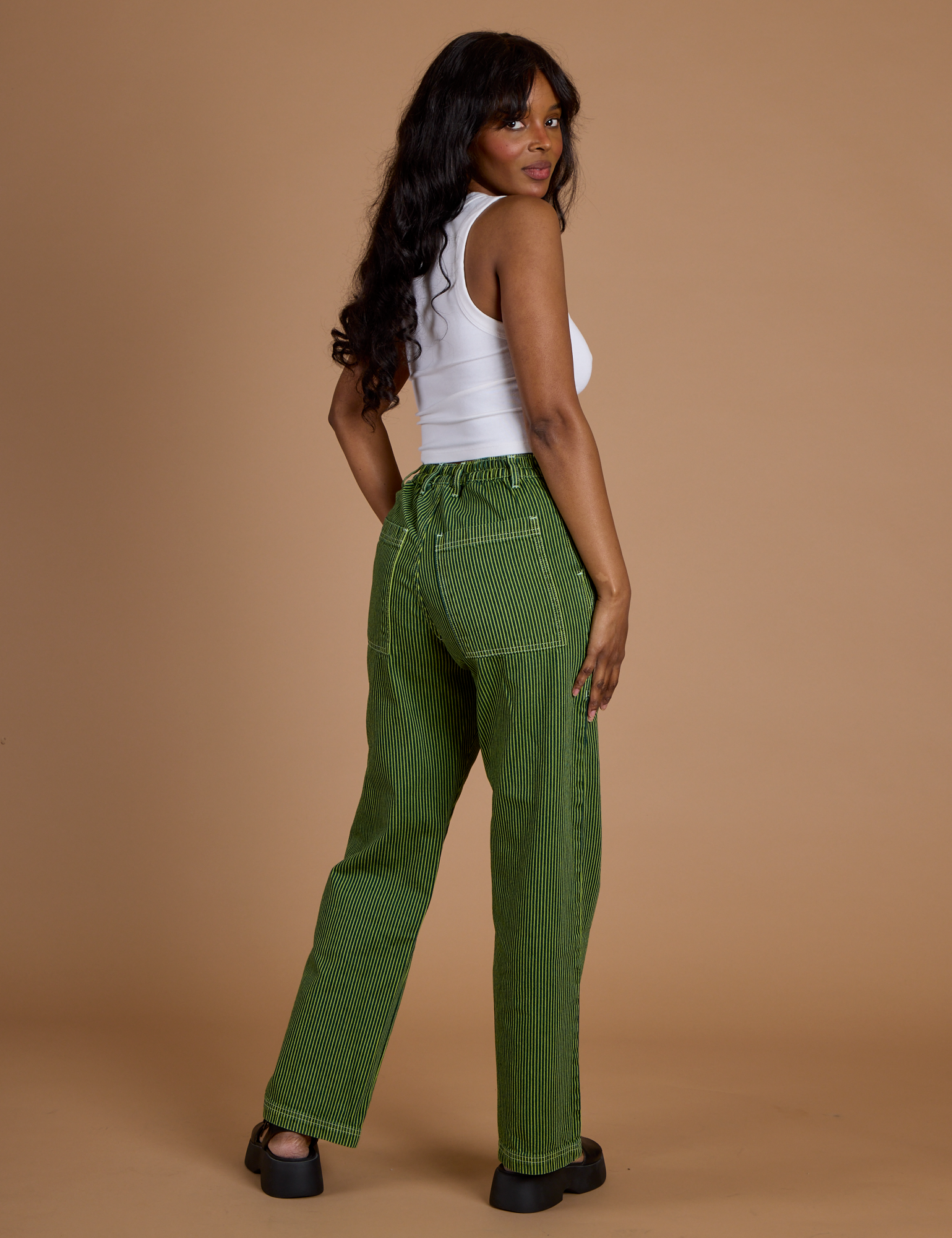 Railroad Denim Work Pants - Gross Green Overdye