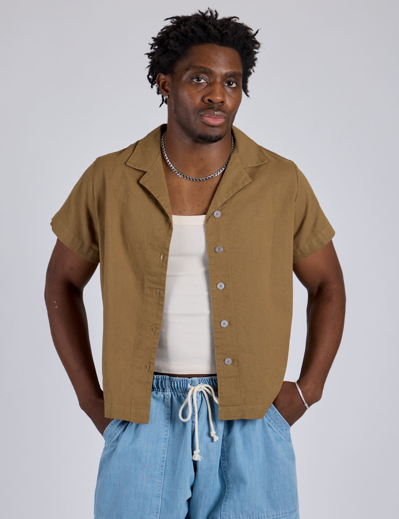 Pantry Button-Up - Desert Brown
