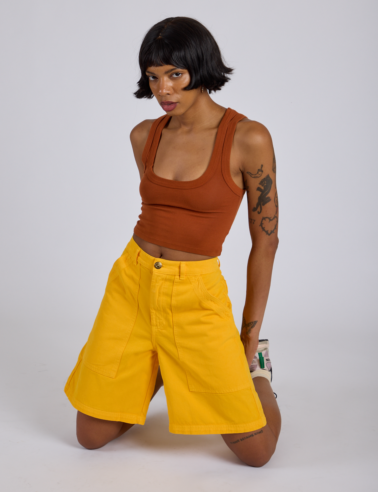 Longline Work Shorts - Sunshine Yellow – BIG BUD PRESS