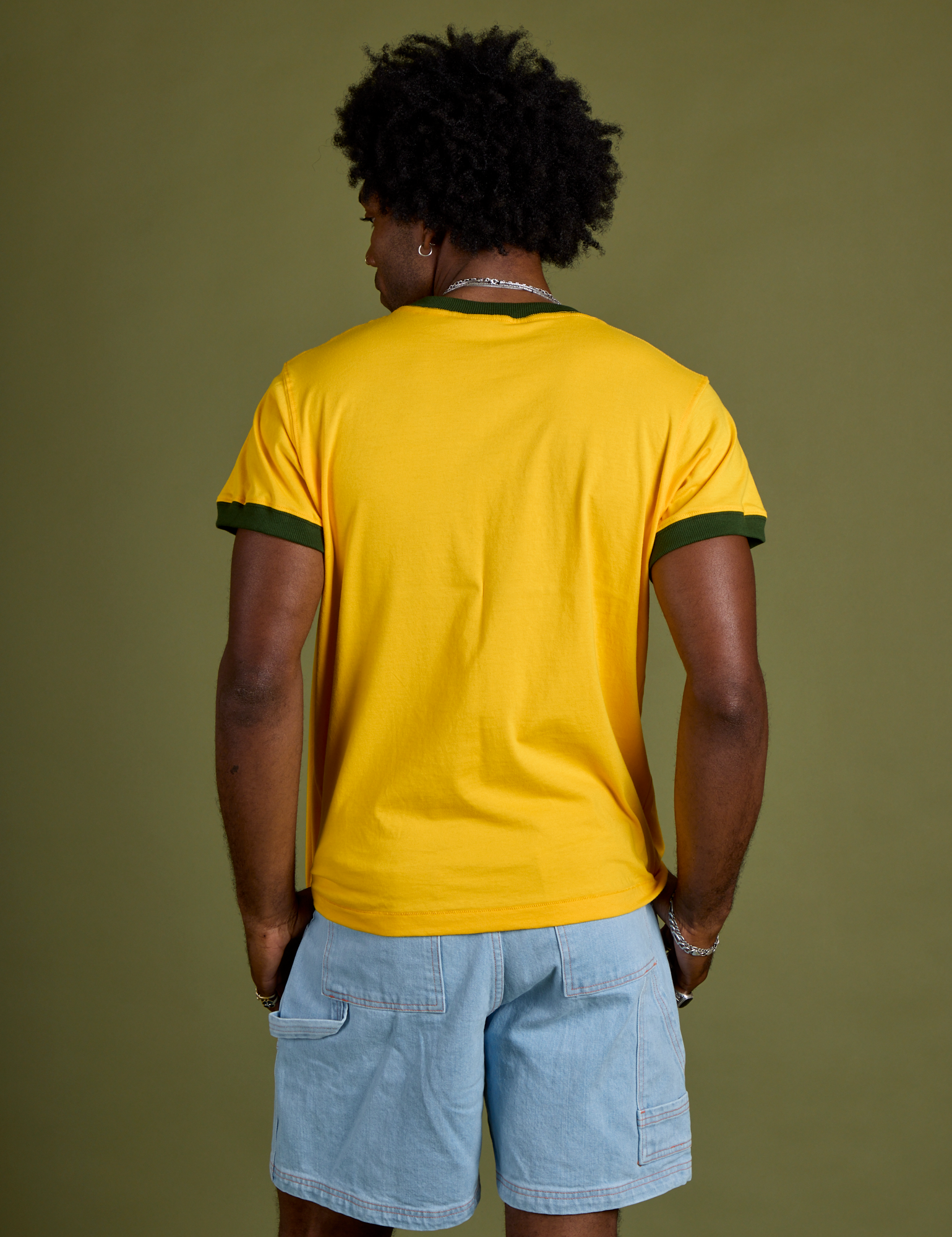 Vintage Ringer Tee - Sunshine Yellow