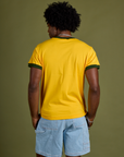 Vintage Ringer Tee - Sunshine Yellow