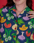 Veggie Village Pantry Button-Up
