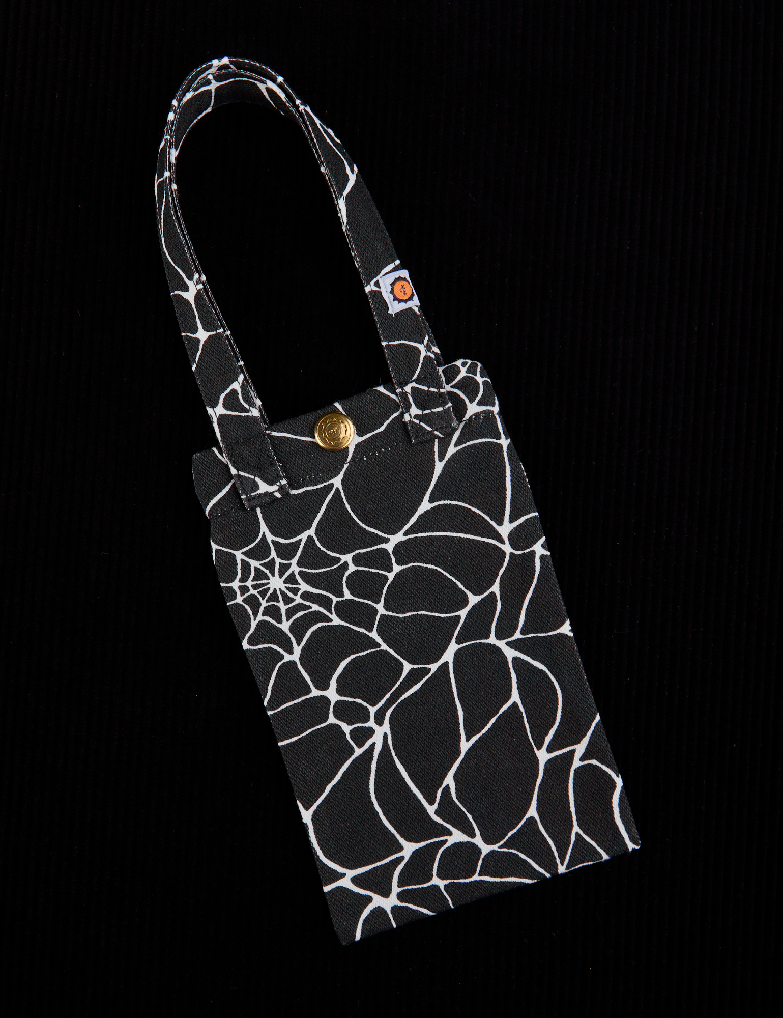 Spider Webs Printed Cell Phone Tote